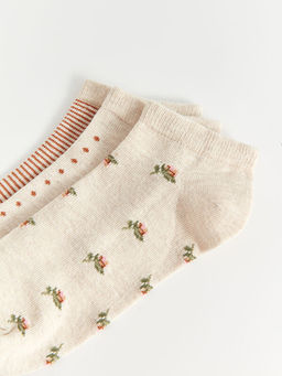 Desenli Kad?n Patik ?orap 3l? Paket - Waikiki фото 3