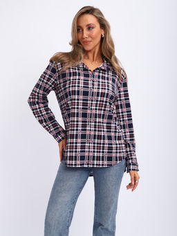 М380 Рубашка с длинным рукавом (темно-синий)