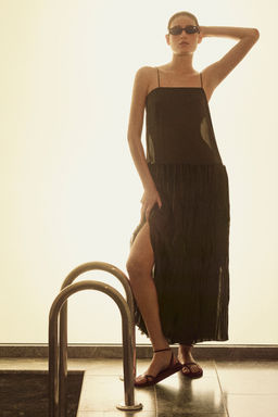 APPLIQU?D PANELLED MIDI DRESS - H&m фото 6