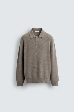WOOL KNIT POLO SHIRT - Zara фото 6