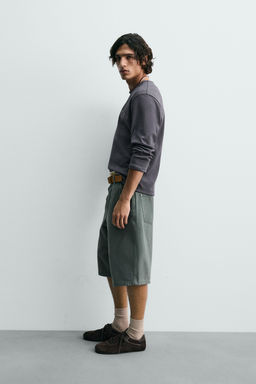 WASHED PRINT RIBBED T-SHIRT - Zara фото 4