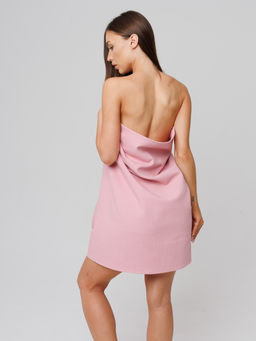 Однотонное вафельное полотенце Ромбы пудрово-розовый ПВ-11 (102) 70х140