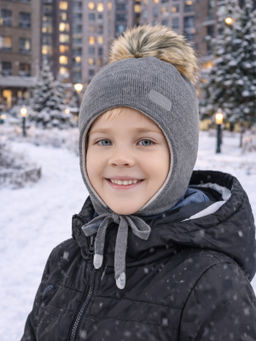 Шапка детская меланж