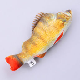 Игрушка для кошек с мятой Окунь из текстиля, 20 см - Пушистое счастье фото 2