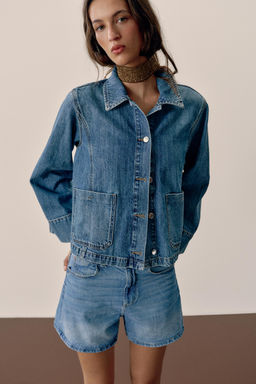 CAZADORA Z1975 DENIM CORTA / Azul medio - Zara фото 2