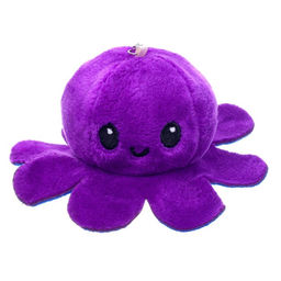 Мягкая игрушка-трансформер «Осьминог-перевёртыш», 12 см, на брелоке, МИКС