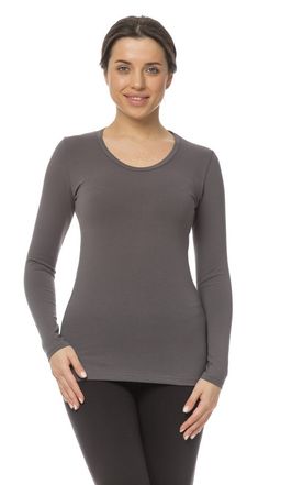 Лонгслив женский, графит - Knitka wear фото 3