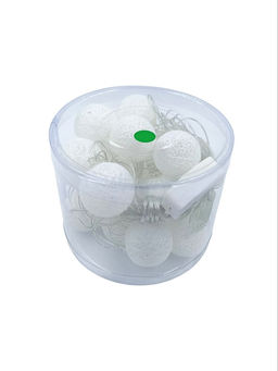 Эл. гирлянда диодная "Шары 3,8см с нитками" 20шт. 4,5м зеленая, в тубе