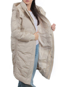3064 LT. BEIGE Пуховик зимний женский (80% пух, 20% перо)