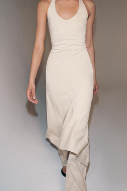 VESTIDO ESPALDA DESCUBIERTA / Beige - Zara фото 2