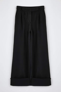 Trendyolmilla Limited Edition Antrasit Wide Leg/Genis Paca Yuksek Bel Dokuma Pantolon TWOAW23PL00302 фото 16