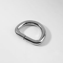 Цена за 5 шт. Полукольцо для сумок, d = 15 мм, толщина - 3 мм, 10 шт, цвет серебряный - Арт узор фото 2