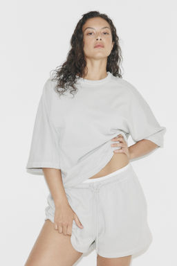 Pantal?n corto en sudadera con cord?n ajustable - H&m фото 2