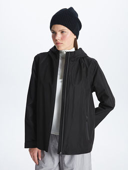 Kap??onlu Reflekt?r Bask?l? Uzun Kollu Kad?n Ya?murluk - Waikiki фото 2