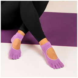 Носки для йоги Sangh, р. 36-39 см, цвет сиреневый  фото 2