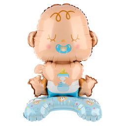 Воздушный шар фольгированный 25" «Мальчик-малыш», на подставке