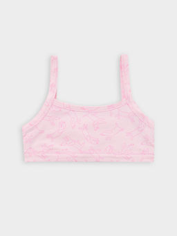 Топ для девочек розовый с контурными собачками