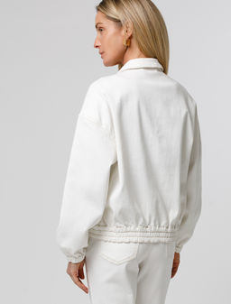 VILATTE / Бомбер из эластичного денима  фото 4