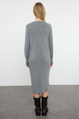 Antrasit Maxi Triko Premium Iplik/Ozel Iplik Elbise TWOAW24EL00100