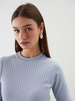 Bisiklet Yaka Kad?n Triko Kazak