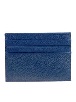 Картхолдер женский из натуральной кожи для пластиковых карт, цвет тёмно синий - Greta фото 2