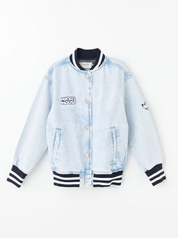 Mickey Mouse Nak??l? K?z ?ocuk Kolej Ceket