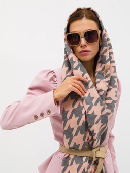 В составе шерсть. Большой теплый двусторонний палантин - Tantino фото 4