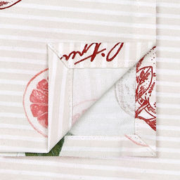 Грейпфрут К Скатерть 200х145см, длина стола до 160см, на 6-8 персон, хлопок Премиум 186г/м2, Домашняя мода (Россия)  фото 3