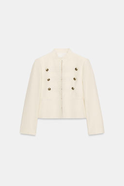 CHAQUETA ENTALLADA BOTONES ZW COLLECTION / Crudo - Zara фото 7
