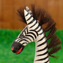 Сувенир дерево "Зебра Лира" 40х12х10 см