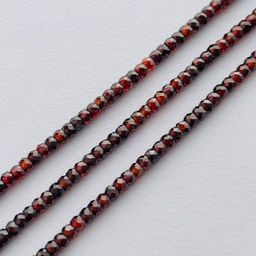 Бусины для украшений из иск. Циркона под гранат