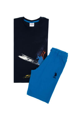 Erkek _ocuk Lacivert Pijama Tak_m_ Sepette S_rpriz _ndirim