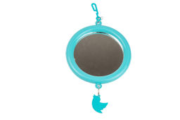 ВИА Зеркало для птиц, большое круглое с подвесом, бирюзовое 5019бирюз 99ред99 5019бирюз