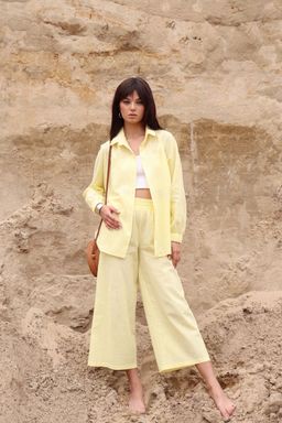 7010 Костюм летний с кюлотами лимонный - Martichelli фото 18
