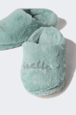 Женские домашние тапочки на плоской подошве - Defacto фото 7