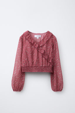 BUTTERFLY PRINT BLOUSE