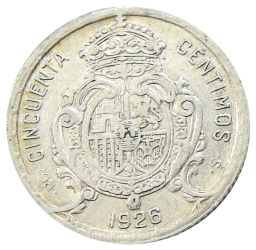 50 сентимо 1926 года Испания