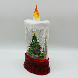 Новогодний декор стекло - Ночник-свеча 25 см (арт. WDL-23016A/B/D) в ассортименте - Ип лебедев о.ю фото 8