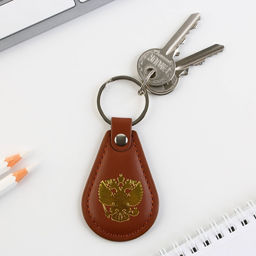 Брелок Герб, кожзам., 4 х 9 см - Micio фото 4