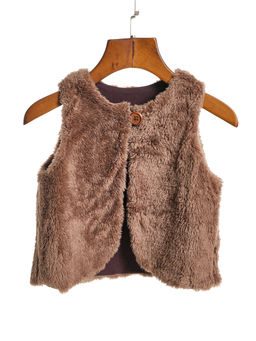 Жилетка для малышей UD 1027 кофе