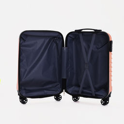 Чемодан малый 20, отдел на молнии, кодовый замок, цвет розовый - Simaland фото 9