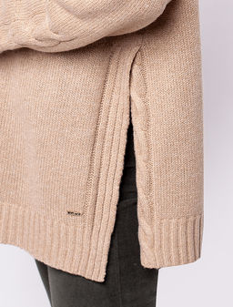 VILATTE / Свободный свитер из теплой пряжи с шерстью  фото 2