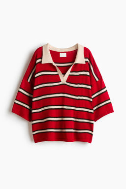 Polo oversize en punto fino