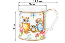 Кружка 380 мл 12,3*9*9 см Совушки NEW BONE CHINA - Elan gallery фото 2