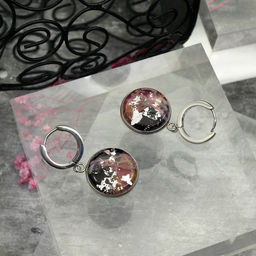 Серьги из муранского стекла RASPBERRY PUNCH LS3236 - Vloes фото 4