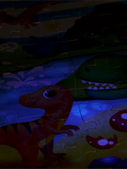 Glow in the dark puzzle(with UV lantern)
