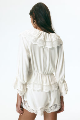 Blusa de volantes con peplum - H&m фото 3