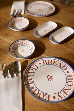 Trendyolmilla Home 4lu Seramik Kase/Sunumluk Tabak Seti 13-16cm TPHSS25TBK00007 фото 4