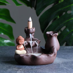 Подставка для благовоний "Будда - у водопада" 12х9см