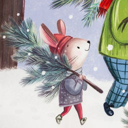 Новогоднее полотенце Этель Happy holidays 40х73см, 100% хл, саржа 190 гр/м2  фото 4